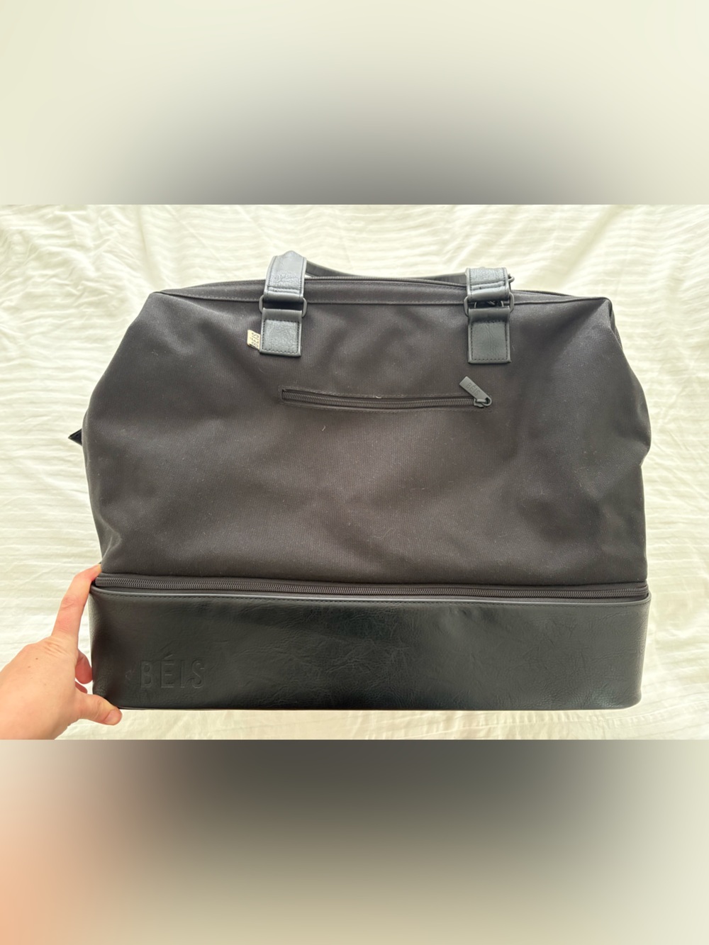 Beis Classic Weekender Bag Black Standard Size - Picture 6 of 9